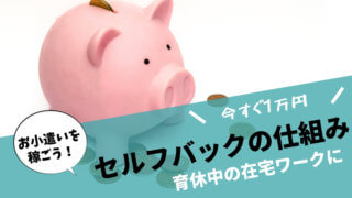 セルフバック 育休中 在宅ワーク